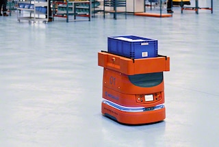 Los AMR se emplean para el abastecimiento de líneas de producción